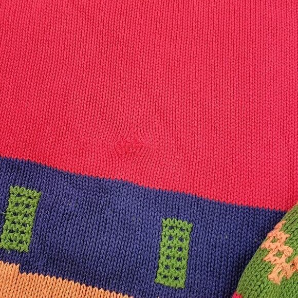 90s Bright Color Block Sweater - Picture 7 of 7